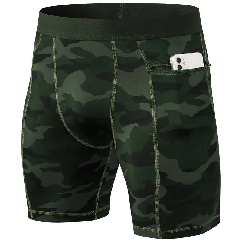 Men's Gym Shorts with Zipper Pockets