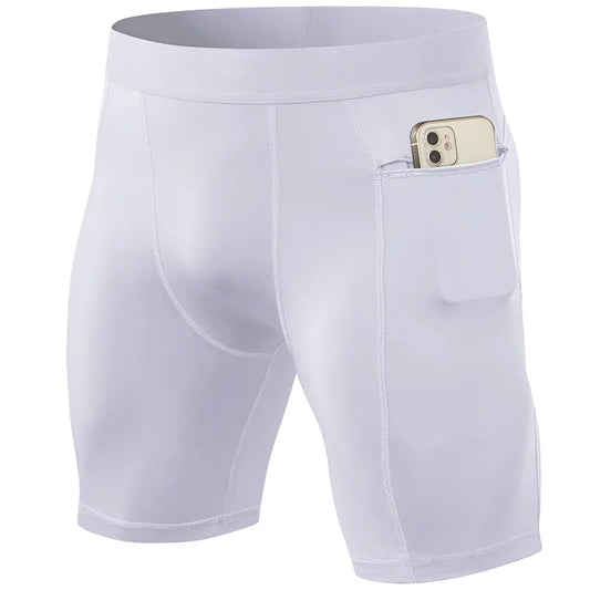 Men's Gym Shorts with Zipper Pockets