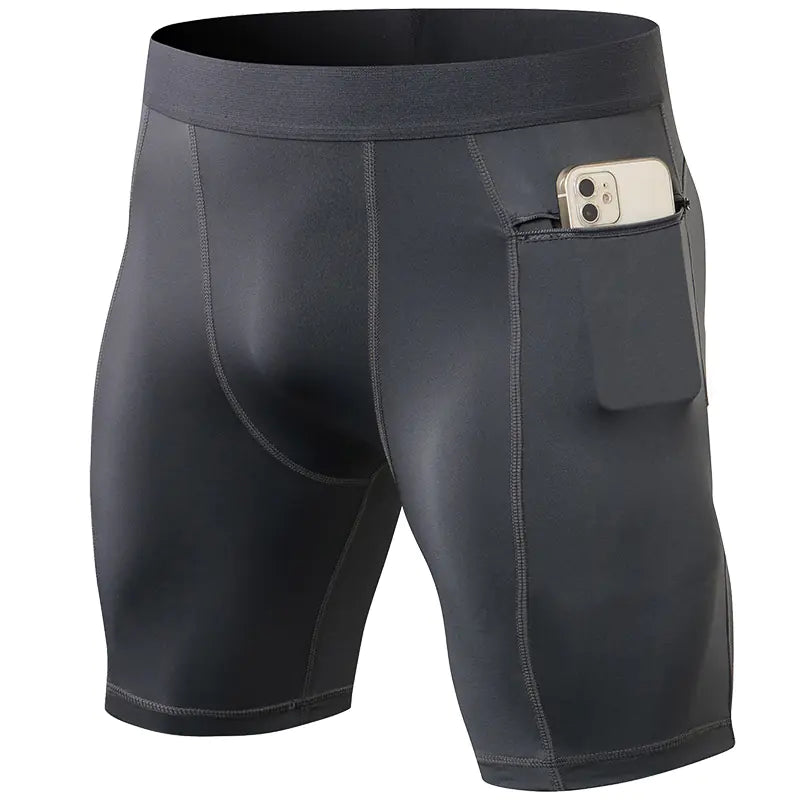 Men's Gym Shorts with Zipper Pockets