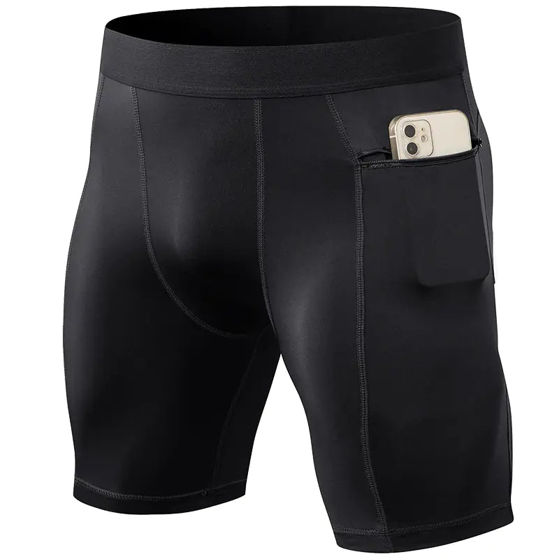 Men's Gym Shorts with Zipper Pockets