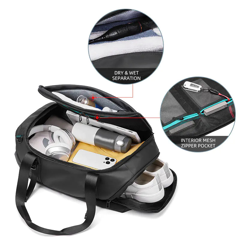 Multifunctional Waterproof Gym Shoulder Bag Backpack